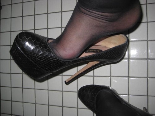 Sexy plateau leder pumps - sexy,